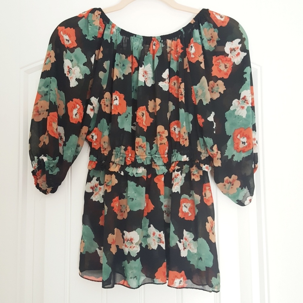 ANTHROPOLOGIE HAZEL OFF SHOULDER BOHO TOP - Picture 5 of 6
